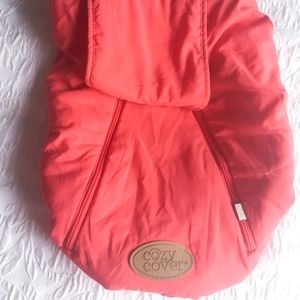 Soft Red Cozy Cover - Unisex Infant Carrier M104